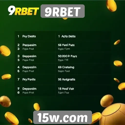 Opções de pagamento disponíveis na plataforma 9RBET